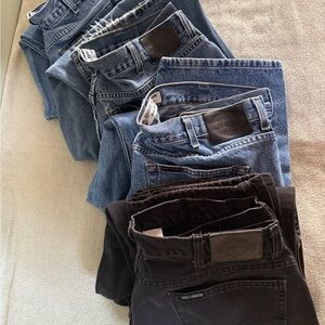 Harley-Davidson Blue and Black Denim Jeans